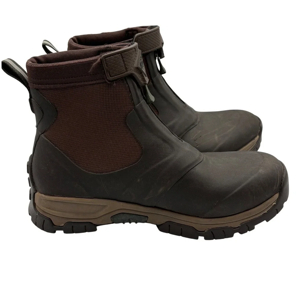 Muck Boot Company Apex Mid Zip Boots Mens 10 Brown Good Waterproof Hiking Work